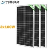 WERCHTAY 300W Mono Solar Panel 12V Car Battery Charger Rooftop Boat RV ...