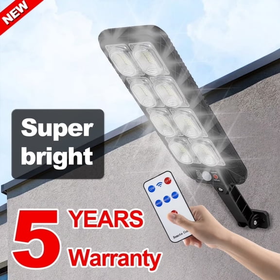WERCHTAY Outdoor Commercial 1000000LM LED Dusk to Dawn Solar Street Light Road Area Lamp