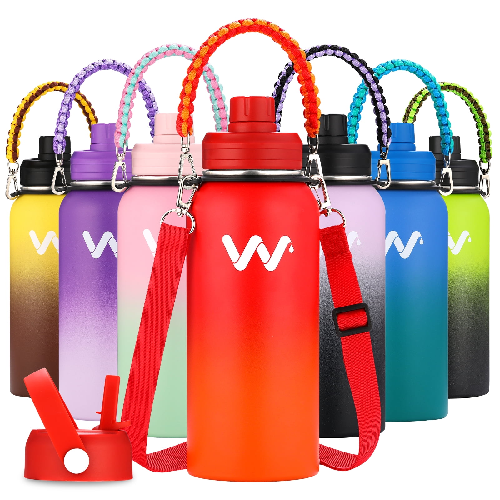 Large Capacity Stainless Steel Thermos Bottle Hot and Cold Water Vacuum  Flask Portable Gym Fitness Climbing Thermal Water Bottle
