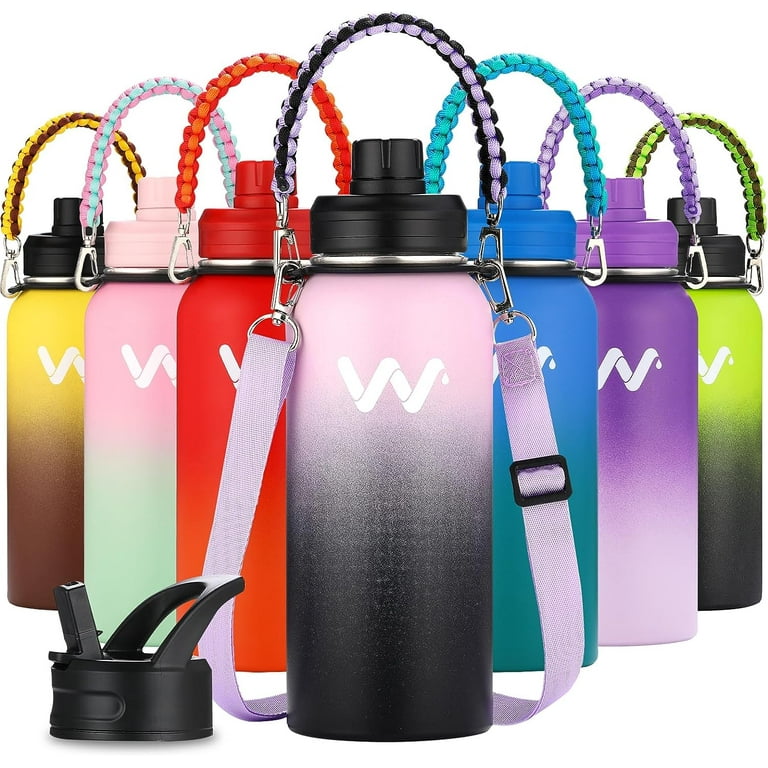2 Liter Water Bottle Stainless Steel Portable Straw Thermos Bottle Outdoor  Sports gym Vacuum Water Flask