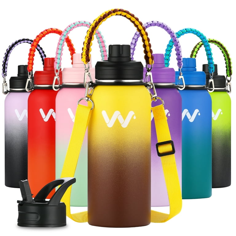 2 Liter Water Bottle Stainless Steel Portable Straw Thermos Bottle Outdoor  Sports gym Vacuum Water Flask Thermal Insulated Cup
