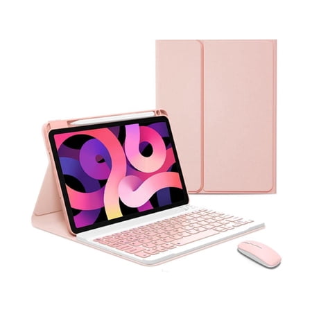 WERLEO Keyboard Case with Wireless Mouse Combo for Xiaomi Pad 6 / Pad 6 Pro 11 Inch 2023, Smart Folio Cover with Magnetic Detachable Wireless Keyboard and Mice