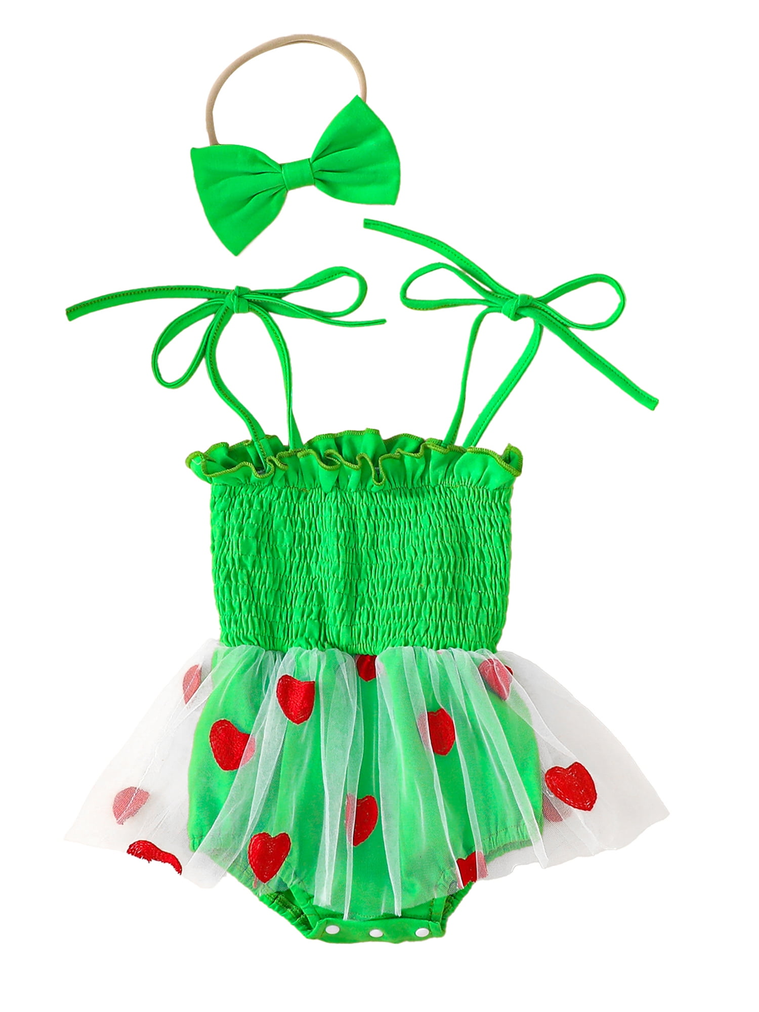 WERNZATT Baby Girl 2 Piece Outfits Valentine's Day Clothes Summer Heart