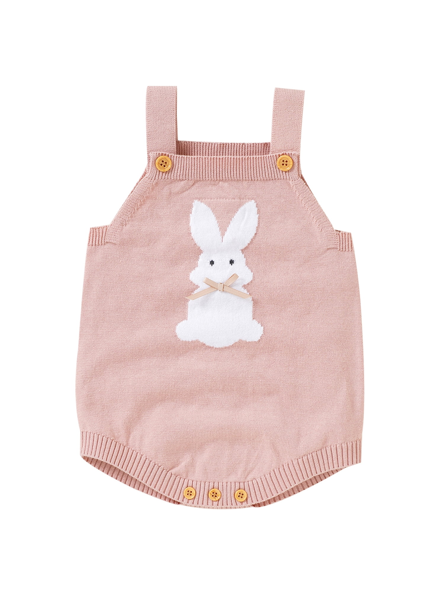WERNZATT Baby Girls Boys Easter Bunny Overalls Autumn Winter Sleeveless ...
