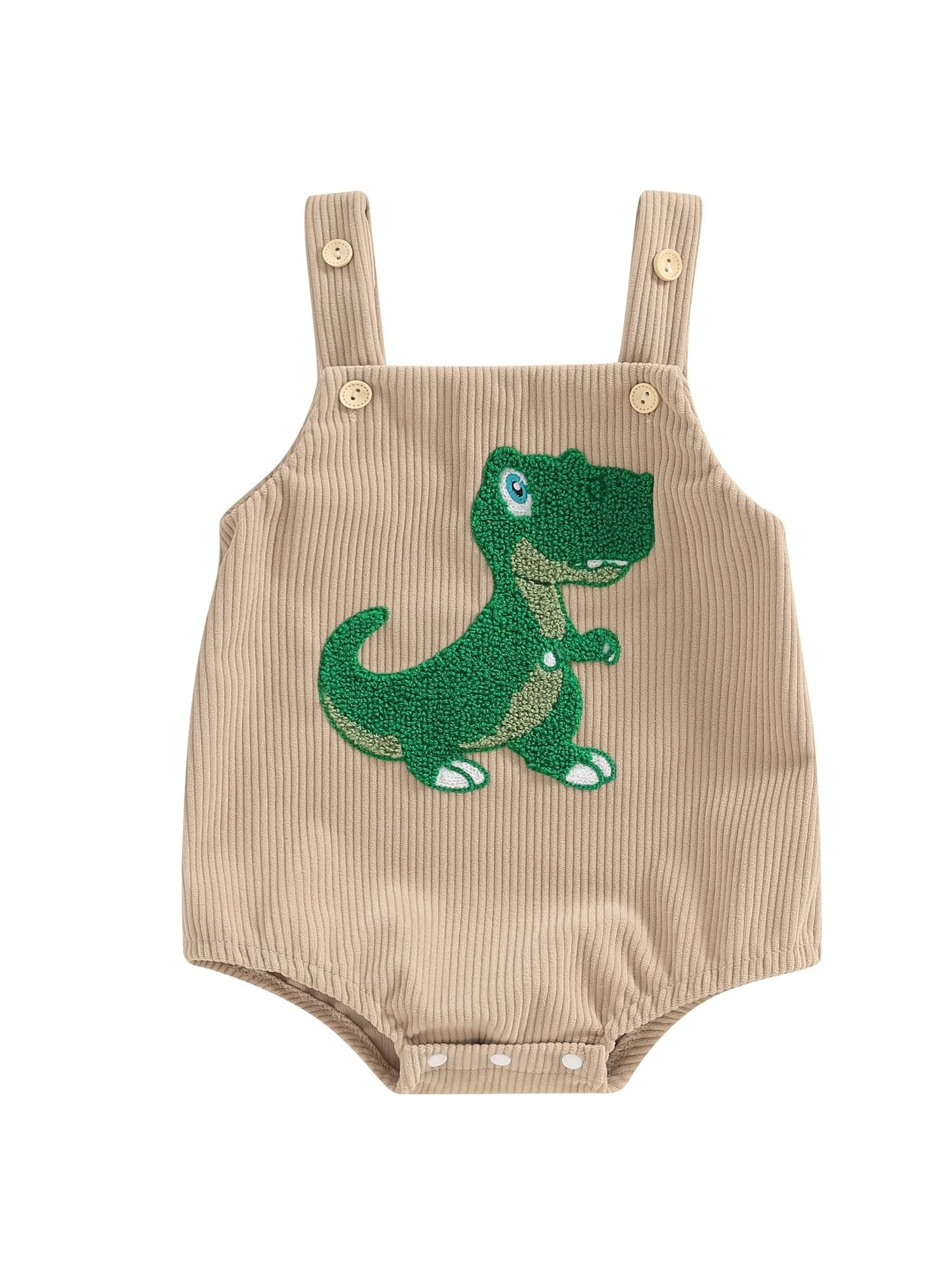 Dino With Lines Summer Baby Romper