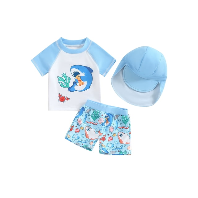 Toddler Boy Swimbait Tee-Periwinkle