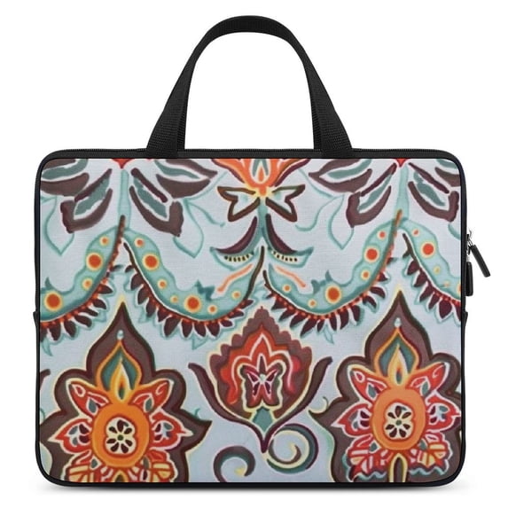 WERPE Arabesque Diving Fabric Soft Carrying Travel Case Laptop Bag Idea 17inch