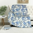 thumbnail image 1 of WERPE  Blue Monkey Blanket Gifts for Girls Boys Women Lightweight Animal Print Flannel Throw Blanket for Kids  White, 1 of 6