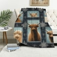 thumbnail image 1 of WERPE Cow Blanket for Girls Woman Highland Cow Throw Blanket Soft Warm Flannel Highland Cow Animals Theme Blanket Gifts for Adults Teenager Couch Sofa Bed&nbsp; White, 1 of 6