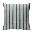 thumbnail image 1 of WERPE  Decorative Farmhouse Throw Pillow Case, Cream/Off-White with Purple Stripes Modern Accent Square Pillow Cover, Textured Throw Cushion Covers for Couch Chair Bedroom, 1 of 5