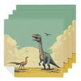 thumbnail image 1 of WERPE Dinosaur Cloth Napkins Polyester Gift Reusable Machine Washable Fabric for Events 2 PCS, 1 of 7