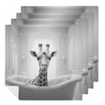 thumbnail image 1 of WERPE Giraffe Polyester Cloth Napkins Home Decor Party Dinner Decoration Washable Napkins 4 PCS, 1 of 7