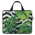 thumbnail image 1 of WERPE Green Leaves Neoprene Laptop Carrying Bag Diving Fabric Tablet Cover 17inch, 1 of 5
