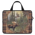 thumbnail image 1 of WERPE Moose Bird Forest Laptop Sleeve Carrying Bag Diving Fabric Computer Protect Case 15inch, 1 of 5