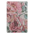 thumbnail image 1 of WERPE Pink Flowers Watercolor Leaves Floral Rose in Pastel Novelty Sign 8*12in 8x12in, 1 of 7