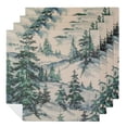 thumbnail image 1 of WERPE Snowy Landscape Trees Sky Dinner Napkin for Dining Table Kitchen Daily Party Housewarming Farmhouse Decor 4 PCS, 1 of 7
