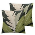 thumbnail image 1 of WERPE  Summer Tropical Green Leaves Chair Cushion Covers Palm Tree Pillowcases Black and White Brown Throw Pillow Cover Home Decor for Living Room Couch Bed 2pcs, 1 of 6