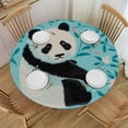 thumbnail image 1 of WERPE Washable Round Tablecloth for Home Kitchen Outdoor Decoration Panda Cozy Soft Fits White, 1 of 7