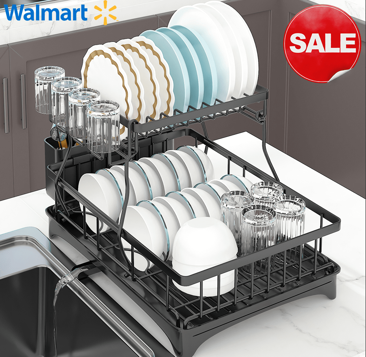 Walmart small dish drainer sale