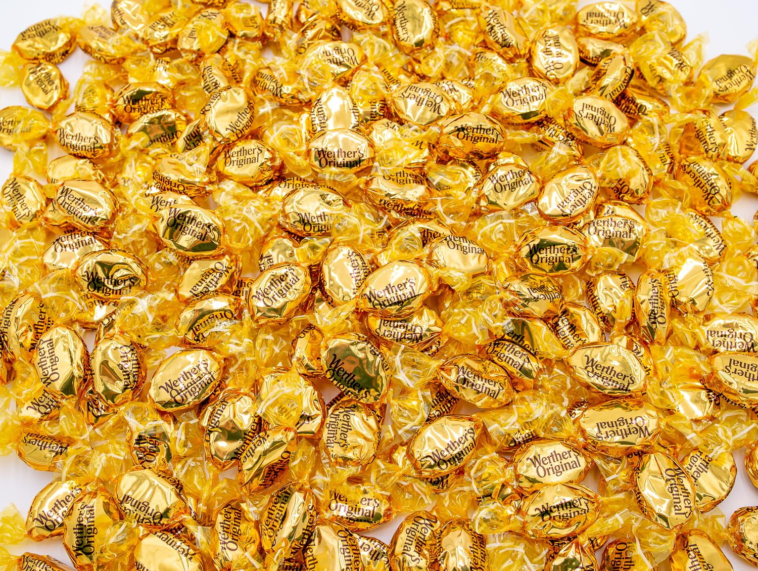 WERTHER'S ORIGINAL Hard Candy 4 lb – Bulk Bag, Classic Cream and Caramel Flavors, Individually Wrapped