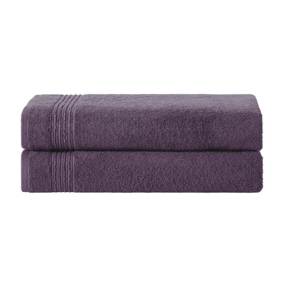 Ozdilek 2-Piece Bath Towels, 35x70" 100% Turkish Cotton, Quick-Dry, Eco Friendly, Extra Large XL Body Towels, Absorbent Spa & Hotel Towels, Orchid