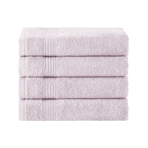 Ozdilek 4-Piece Hand Towels Set, 16x30" 100% Turkish Cotton, Quick-Dry, Lightweight & Absorbent Hand Towels, Soft Hotel Quality Hand Towels for Face, Gym, Spa, Mauve