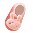 thumbnail image 1 of WERYOUNG Baby Shoes Fashion Cartoon Soft Bottom Baby Toddler Shoes Easy To Crawl Baby Warm Floor Socks Shoes, Pink, 18-24 Months, 1 of 5