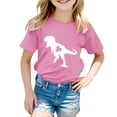 thumbnail image 1 of WERYOUNG Boy's T-Shirts St Patrick's Day Short Sleeve Crewneck Cartoon Dinosaur Print Casual Kids T Shirt Daily Wear Relaxed Fit Tee Shirts Outdoor Activities Comfortable Cozy Children Top, 1 of 4