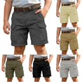 thumbnail image 1 of WERYOUNG Boys Cargo Shorts For Kids With Multiple Pockets Casual Summer Wide Leg Shorts For Boys Outdoor Play Comfortable Bottom 15-16 Years, 1 of 6