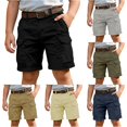 thumbnail image 1 of WERYOUNG Boys Cargo Shorts For Kids With Multiple Pockets Casual Summer Wide Leg Shorts For Boys Outdoor Play Soft Bottoms 13-14 Years, 1 of 6
