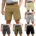 thumbnail image 1 of WERYOUNG Boys Cargo Shorts For Kids With Multiple Pockets Casual Summer Wide Leg Shorts For Boys Outdoor Play Soft Bottoms 13-14 Years, 1 of 6