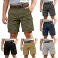 thumbnail image 1 of WERYOUNG Boys Cargo Shorts For Kids With Multiple Pockets Casual Summer Wide Leg Shorts For Boys Outdoor Play Soft Bottoms 5-6 Years, 1 of 6
