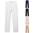 thumbnail image 1 of WERYOUNG Boys Stretch Pull On Chino Pants Kids School Uniformss Trousers Yonth Twill Pant For Everyday Wear Breathable Bottoms 11-12 Years, 1 of 5