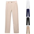thumbnail image 1 of WERYOUNG Boys Stretch Pull On Chino Pants Kids School Uniformss Trousers Yonth Twill Pant For Everyday Wear Comfortable Bottom 5-6 Years, 1 of 5