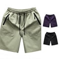 thumbnail image 1 of WERYOUNG Casual Solid Color Shorts For Men Versatile Everyday Wear Comfort Fit Knit Shorts Soft Bottoms XXXXXL, 1 of 4