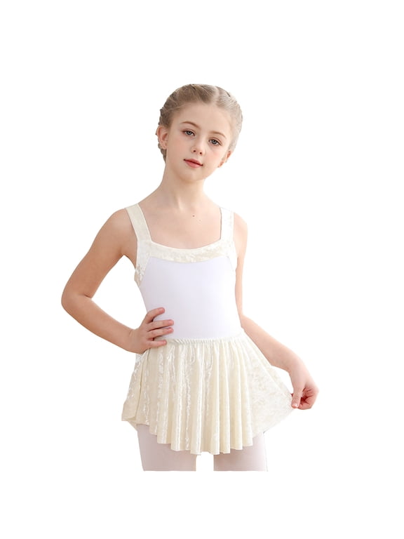 Child Spaghetti Glitter Dance Ballet Tutu Leotard Ballerina Outfit For Girls Toddler Leisure