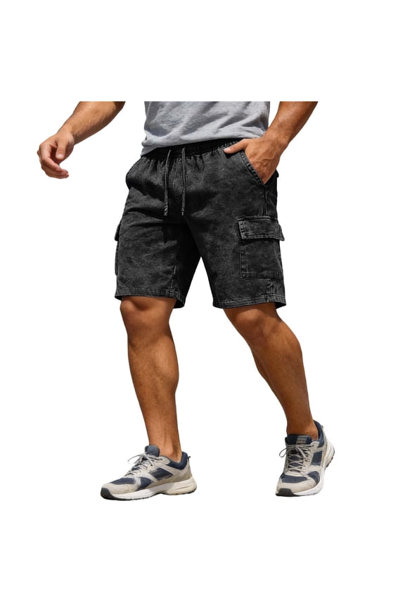 Distressed Cargo Shorts For Man Casual Summer Work Shorts With Side Pocket Holiday Vacation Stylish Bottom S