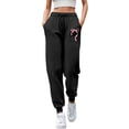 thumbnail image 1 of WERYOUNG Fashion Womens Pants Casual Sweatpants Straight Leg Joggers Letter Print Athletic Pants Comfortable Elastic Waist Trousers Everyday Wear, 1 of 4
