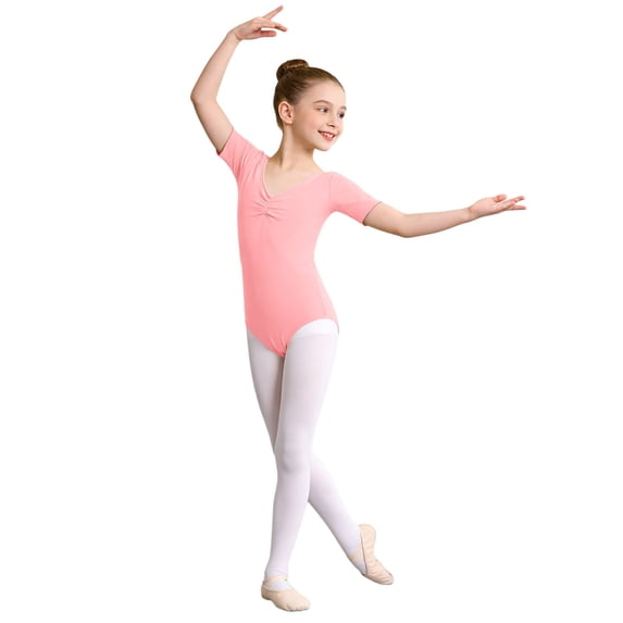 WERYOUNG Girl's Rompers Short Sleeve Crewneck Kids Patchwork Elegant Dancewear Jumpsuit Holiday Celebration Soft Breathable Onesie