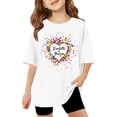 thumbnail image 1 of WERYOUNG Girl's T-Shirts Carnival Short Sleeve Crewneck Colorful Heart Print Kids Casual T Shirt Daily Wear Comfort Fit Tee Shirts Party Night Soft Cozy Top, 1 of 5