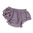 thumbnail image 1 of WERYOUNG Girls Boys Casual Shorts Summer Solid Color Ruffle Stretch Elastic Waist Shorts Toddler Stylish Outdoor Wear,Light ,12-24 Months, 1 of 6