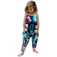 thumbnail image 1 of WERYOUNG Girls Boys Onesie Fashion Sleeveless Round Neck Cartoon Skeleton Printed Spaghetti Strap Halloween Jumpsuit Leisure Birthday Party One-Pieces,Blue,3-4 Years, 1 of 5