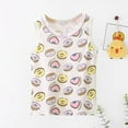 thumbnail image 1 of WERYOUNG Girls Boys Tee Shirts Summer Cute Sweet Cartoon Doughnut Graphic Printed Round Neck Short Sleeve Baby Breathable T-Shirts,Beige,18-24 Months, 1 of 2