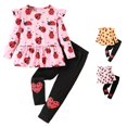 thumbnail image 1 of WERYOUNG Girls Outfits Long Sleeve Cartoon Print Top And Pants Casual 2 Piece Sets For Spring Fall Winter Travel Stylish Clothing Sets 3-4 Years, 1 of 7