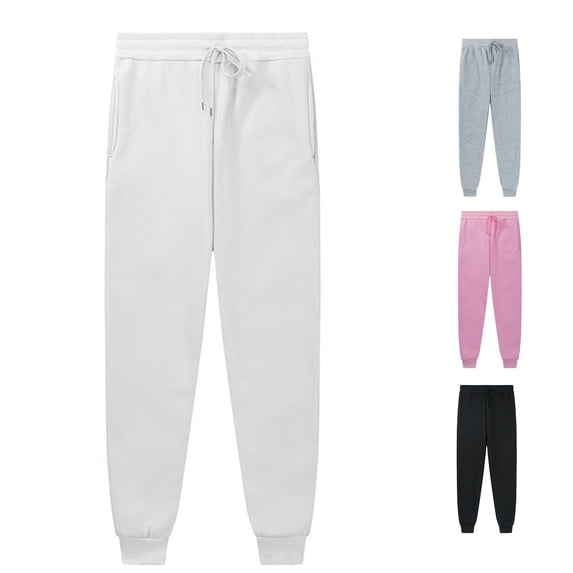 WERYOUNG Girls Solid Color Jogger Pants Drawstring High Elastic Waist Soft Loose Fit Athletic Sweatpants For Back To School Daily Wear Stylish Bottoms 3-4 Years
