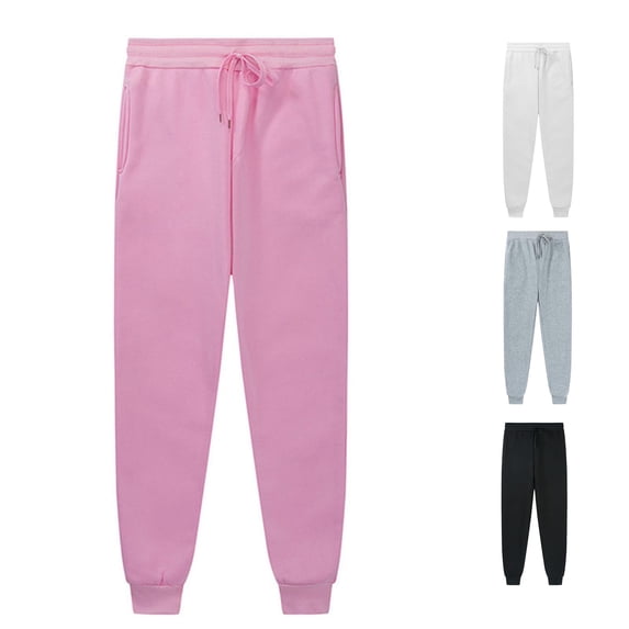 WERYOUNG Girls Solid Color Jogger Pants Drawstring High Elastic Waist Soft Loose Fit Athletic Sweatpants For Back To School Daily Wear Trendy Bottom 10-11 Years