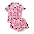 thumbnail image 1 of WERYOUNG Halloween Pajamas For Girls Pumpkin Ghost Printed Short Sleeve Crewneck Top And Shorts Kids Soft Cozy 2 Piece Sleepwear Loungewear Sets Stylish Nightwear 3-4 Years, 1 of 4