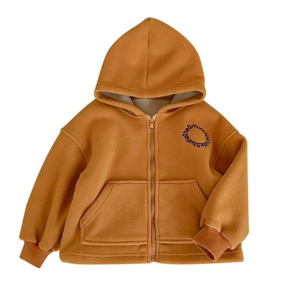 WERYOUNG Kids Baby Girls Boys Warm Hoodies Toddler Zip-Up Hoodie Lightweight Jacket Hooded Sweatshirt Jackets Winter Casual Outerwear 3-4 Years