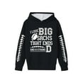 thumbnail image 1 of WERYOUNG Kids Graphic Hoodie Youth Football Print Hooded Sweatshirt Athletic Pullover For Boys And Girls Hoodies Sweatshirts Casual Tops 3-4 Years, 1 of 4