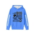 thumbnail image 1 of WERYOUNG Kids Graphic Hoodie Youth Football Print Hooded Sweatshirt Athletic Pullover For Boys And Girls Hoodies Sweatshirts Casual Tops 5-6 Years, 1 of 4